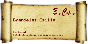 Brandeisz Csilla névjegykártya