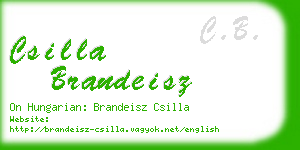 csilla brandeisz business card